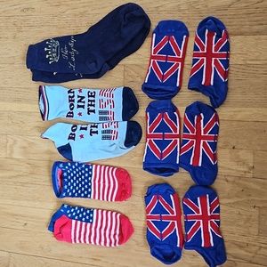 USA and UK socks 6 pair